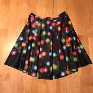 Blackmilk Christmas Lights Skater Skirt